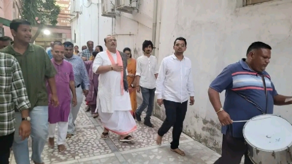 મહેસાણાના શ્રી દ્વારકાધીશ મંદિરમાં ફાગણ માસે હોલીના રસીયાનો ભવ્ય કાર્યક્રમ યોજાયો