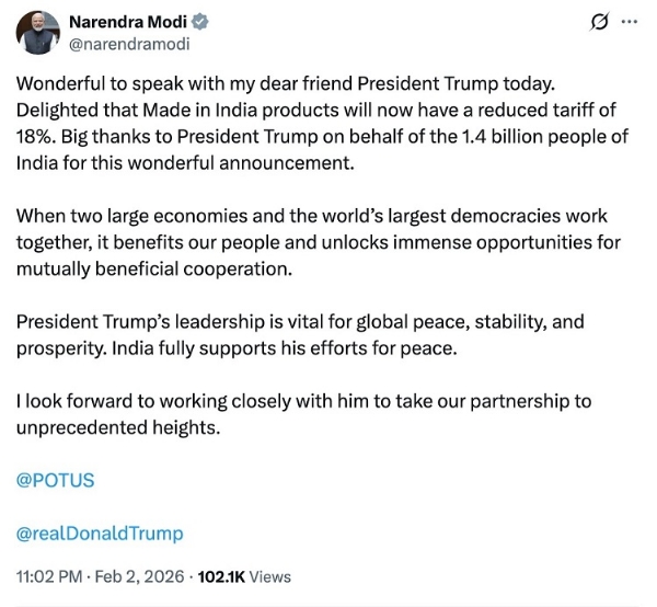 ભારત-અમેરિકાના સંબંધોમાં નવી ગતિ, ટેરિફ ઘટાડા પર ભાર અને સહયોગમાં વધારો