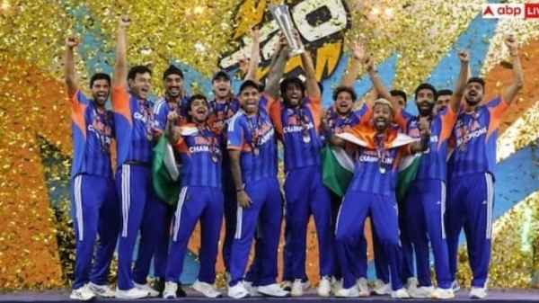 ટી-20 વર્લ્ડ કપ જીત બાદ ભારતીય ટીમ