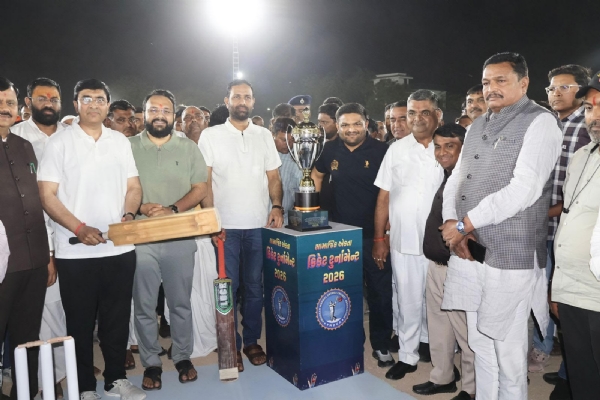 Social Solidarity Cricket Tournament begins in Viramgam, 120 teams participate