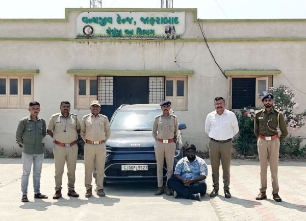 જાફરાબાદના બાલાની વાવ પાસે વાહન અકસ્માતમાં દીપડાનું મોત, વડોદરાના ઇસમ સામે વન વિભાગની કાર્યવાહી જાફરાબાદના બાલાની વાવ પાસે વાહન અકસ્માતમાં દીપડાનું મોત, વડોદરાના ઇસમ સામે વન વિભાગની કાર્યવાહી