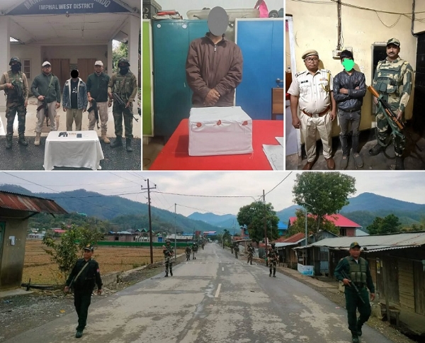 મણિપુરમાં ગેરકાયદેસર હથિયારો, ડ્રગ્સ અને ચોરીમાં સંડોવાયેલા ત્રણ ગુનેગારોની ધરપકડ મણિપુરમાં ગેરકાયદેસર હથિયારો, ડ્રગ્સ અને ચોરીમાં સંડોવાયેલા ત્રણ ગુનેગારોની ધરપકડ