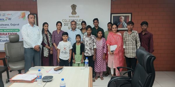 પીએમ કેર્સ ફોર ચિલ્ડ્રન હેઠળ અનાથ બનેલા બાળકો સાથે કલેક્ટર કચેરીએ સંવાદ યોજાયો