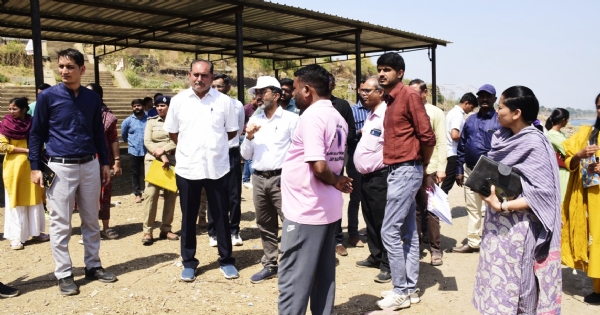 ઉત્તરવાહીની નર્મદા પરિક્રમા માર્ગની ઇન્ચાર્જ જિલ્લા કલેક્ટર આર.વી. વાળાએ કર્યુ નિરીક્ષણ