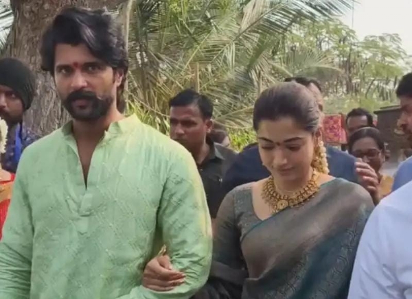 અભિનેત્રી રશ્મિકા મંદાના અને અભિનેતા વિજય દેવરકોંડા