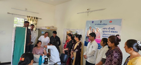 માળિયા હાટીના તાલુકામાં ગર્ભાશયના મુખના કેન્સર સામે સુરક્ષા કવચ માળિયા હાટીના તાલુકામાં ગર્ભાશયના મુખના કેન્સર સામે સુરક્ષા કવચ