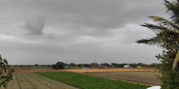 પોરબંદર પંથકમાં વાદળછાયા વાતાવરણ વચ્ચે વરસાદના અમી છાટણા.