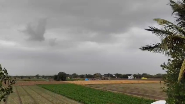 પોરબંદર પંથકમાં વાદળછાયા વાતાવરણ વચ્ચે વરસાદના અમી છાટણા.