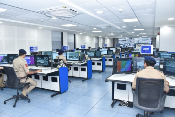 Deputy Chief Minister Harsh Sanghvi inaugurates the Command and Control Center of Vadodara City Police