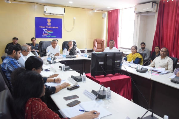 પ્રભારી મંત્રી અને વન મંત્રીની ઉપસ્થિતિમાં કીર્તિ મંદિર સંચાલન સમિતિની  બેઠક યોજાઈ.