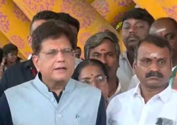 પીયૂષ ગોયલ ચેન્નાઈ પહોંચ્યા