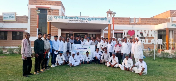 જગુદણ સંશોધન કેન્દ્ર દ્વારા ખેડૂતો માટે રાજસ્થાનનો 7 દિવસીય પ્રેરણા પ્રવાસ