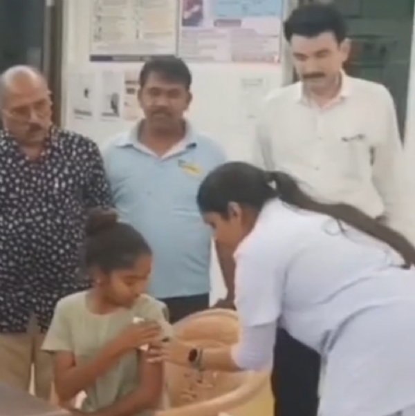 અડિયા આરોગ્ય કેન્દ્રમાં કિશોરીઓ માટે HPV રસીકરણ અભિયાન