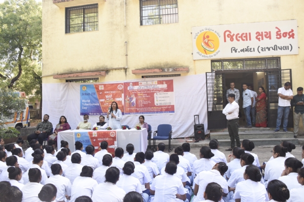 ટીબી મુક્ત ભારત અભિયાન અંતર્ગત જનજાગૃતિનો સંદેશો આપ્યો
