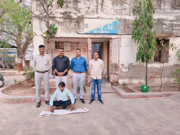 મહેસાણા SOGની કાર્યવાહી: દેશી બનાવટની બંદુક સાથે એક શખ્સ ઝડપી પડ્યો