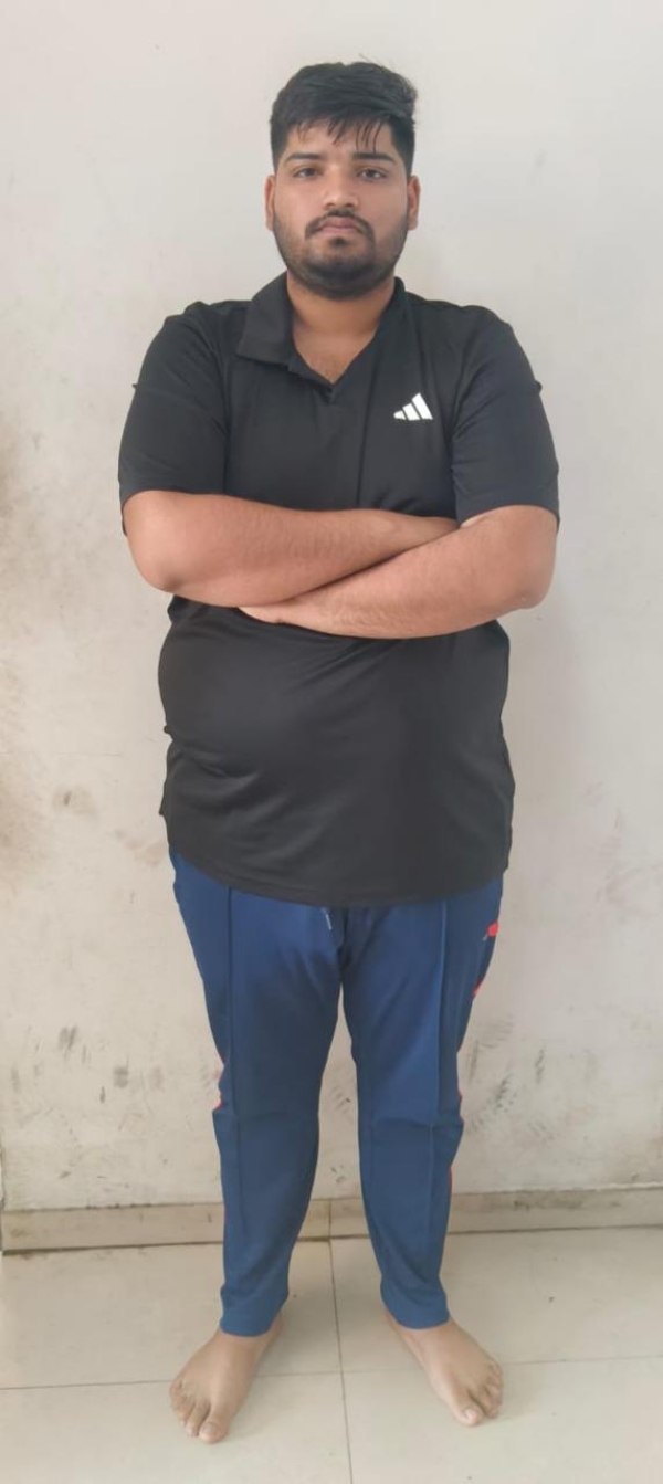 સાયબર ફરોડના ગુન્હામાં 3 માસથી ફરાર આરોપી ઝડપાયો.