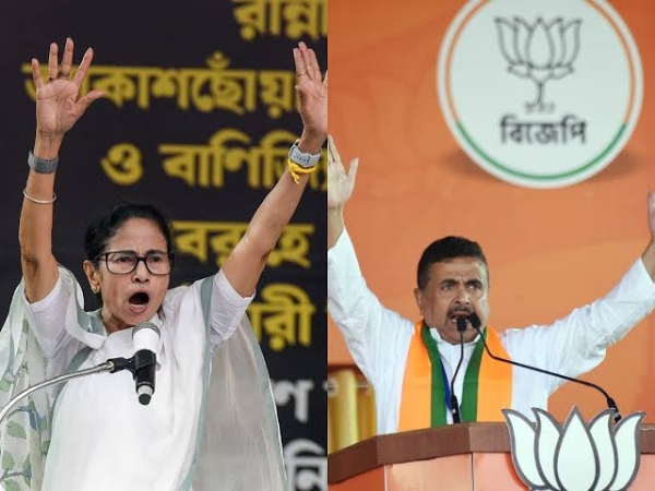 મમતા બેનર્જી અને શુભેન્દુ અધિકારી