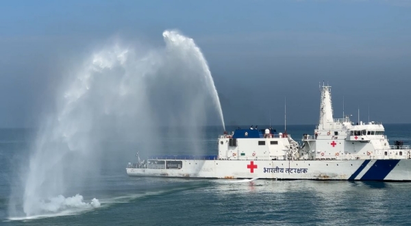 પોરબંદર કોસ્ટગાર્ડ દ્વારા સર્ચ અને રેસ્ક્યુ કવાયત હાથ ધરાઈ.