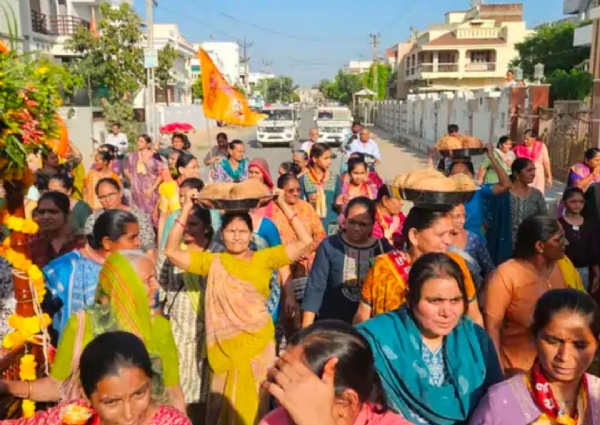 ઊંઝા શહેરમાં રામનવમી નિમિત્તે ભગવાન શ્રી રામચંદ્રજીની 62મી ભવ્ય નગરયાત્રા