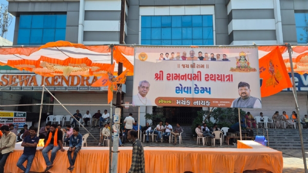 મહેસાણા ખાતે રામનવમી નિમિત્તે સેવા કેમ્પ: હજારો શ્રદ્ધાળુઓને સુવિધાઓ પૂરી પાડાઈ