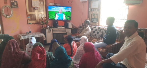 Farmers from Narmada district joined a statewide virtual dialogue on natural agriculture as a human service