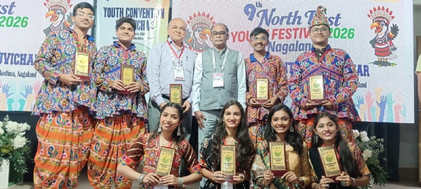 જીટીયુ NSSના સ્વયંસેવકોએ 9મા નોર્થ ઈસ્ટ યુથ ફેસ્ટિવલ 2026, નાગાલેન્ડમાં ભાગ લીધો