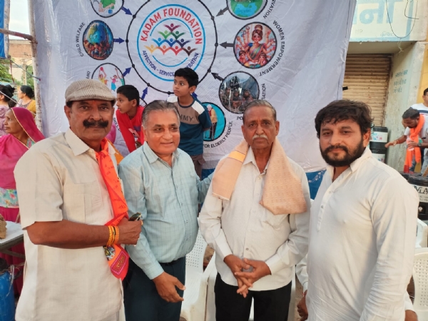 રામનવમી રથયાત્રામાં કદમ ફાઉન્ડેશનની સેવા: 1000 લિટર છાશનું વિતરણ, પ્રમુખ હરેશભાઈ પટેલ સાથે ટીમનું ઉત્તમ આયોજન