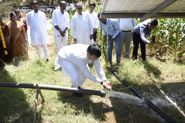 સોલાર પંપ કૃષિ પ્રોજેક્ટનું લોકાર્પણ
