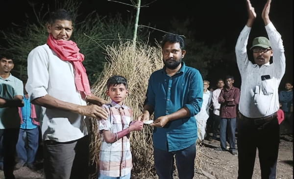 નેત્રંગના આંજોલી ગામે ત્રણ પેઢીના સંગમ સાથે વૈદિક હોળીની ભવ્ય ઉજવણી