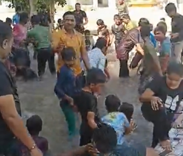 હારીજ ખાતે RSS દ્વારા ધુળેટી પર્વની ઉજવણી શ્રી સરસ્વતી શિશુ મંદિર વિદ્યાલયમાં યોજાઈ