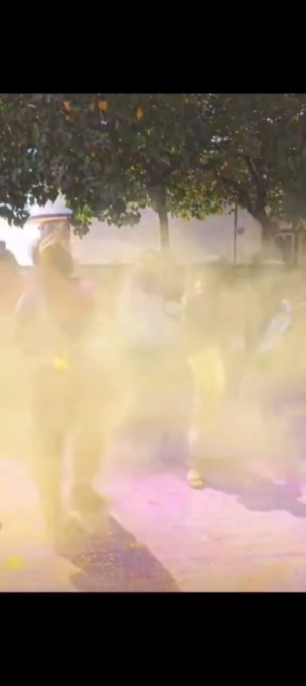 પોરબંદર પોલીસે અસામાજિક તત્વોનો રંગ ઉતારી દીધો.