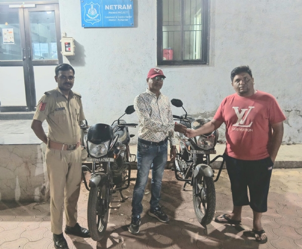 ભુલથી બદલાઈ ગયેલ બાઈક શોધી કાઢતી નેત્રમ કમાન્ડ કન્ટ્રોલ.