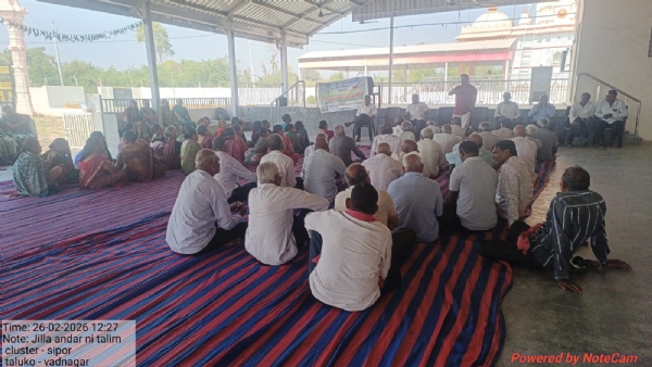 સીપોર ગામે પ્રાકૃતિક ખેતી અંગે જિલ્લા સ્તરની તાલીમ યોજાઈ