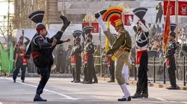 retreat ceremony at India-Pakistan Attari-Wagah border