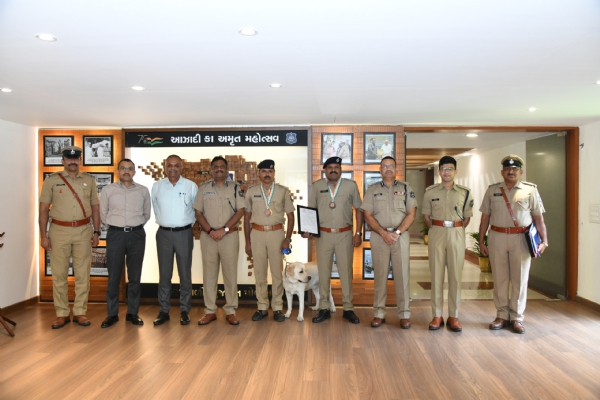 રાષ્ટ્રીય પોલીસ ડ્યુટી મીટમાં ગોલ્ડ મેડલ જીત્યો