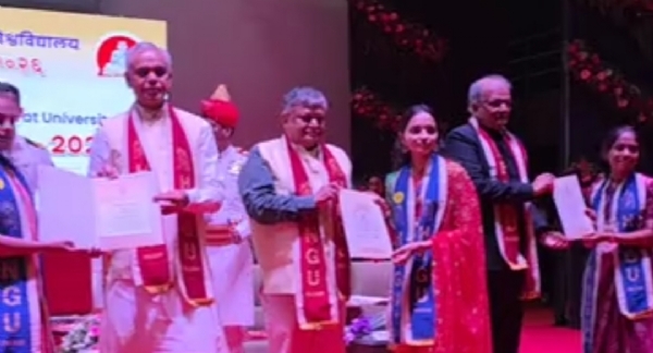 હેમચંદ્રાચાર્ય ઉત્તર ગુજરાત યુનિવર્સિટીમાં પ્રથમ પદવીદાન સમારોહ યોજાયો