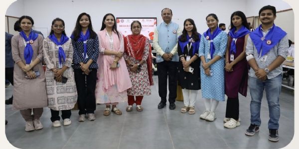 કર્ણાવતી યુનિવર્સિટી NSS યુનિટ દ્વારા રક્તદાન કેમ્પનું આયોજન