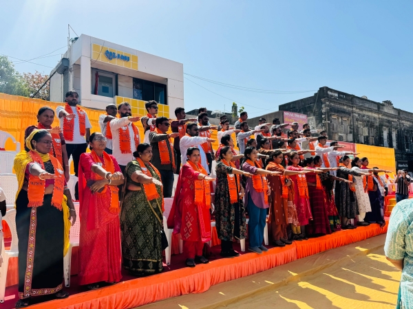 પોરબંદર ભાજપ દ્વારા જનસેવા સંકલ્પ કાર્યક્રમ યોજાયો.
