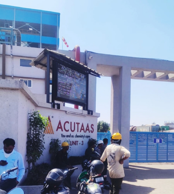 ઝઘડિયા જીઆઈડીસીમાં એક્યુટસ કેમ કંપનીમાં ગેસ ગળતરની ઘટના બની ઝઘડિયા જીઆઈડીસીમાં એક્યુટસ કેમ કંપનીમાં ગેસ ગળતરની ઘટના બની