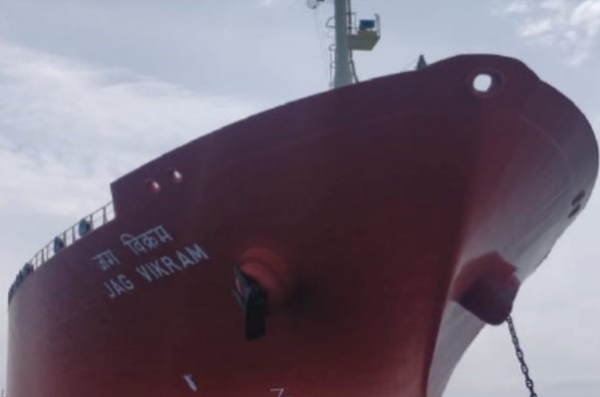 ભારતીય એલપીજી ટેન્કર જગ વિક્રમ, કંડલા પહોંચ્યું