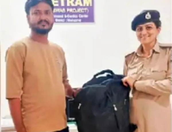 સીસીટીવીની મદદથી મહેસાણા પોલીસએ ખોવાયેલી બેગ શોધી પરત અપાવી