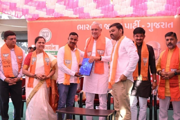 વિકાસ સંકલ્પ સભાને સંબોધિત કરતા ભાજપા પ્રદેશ અધ્યક્ષ