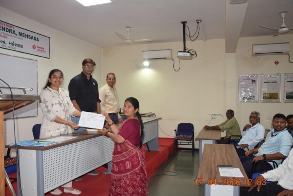 ગણપત યુનિવર્સિટીમાં મધમાખી પાલન અંગે બે દિવસીય તાલીમ શિબિર યોજાઈ