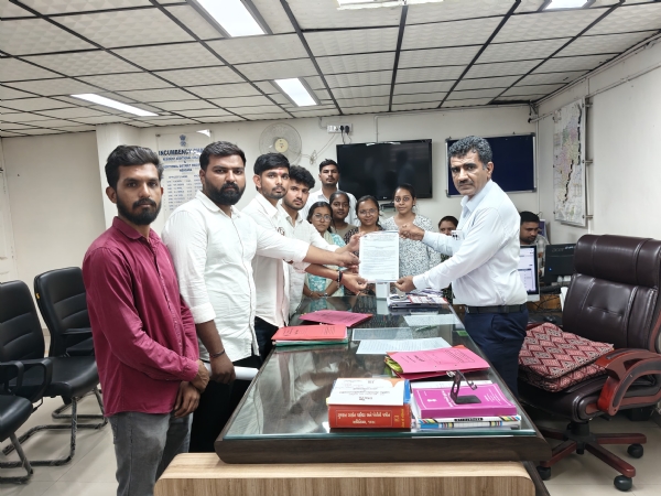 GCAS પોર્ટલની ખામીઓ સામે ABVP મહેસાણાનો વિરોધ પ્રદર્શન