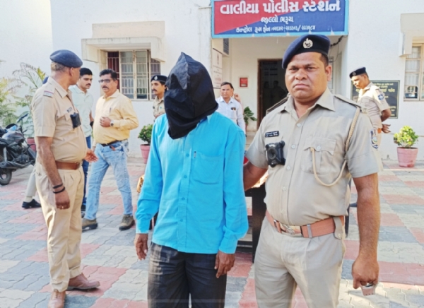 વાલિયામાં 4 વર્ષની બાળા સાથે દુષ્કર્મ ગુજારનાર નરાધમ ગણતરીના દિવસોમાં જેલ ભેગો કરાયો