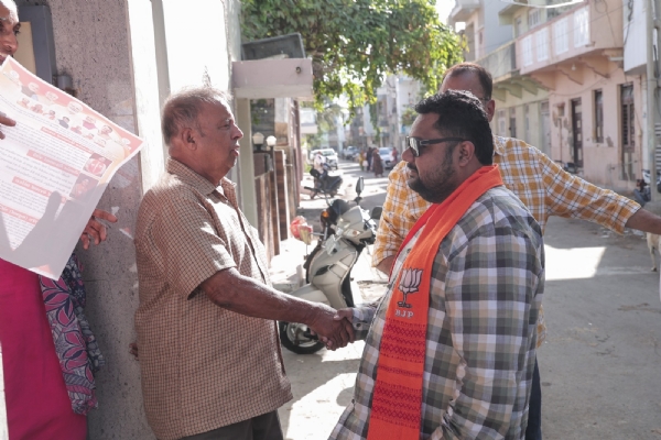 પોરબંદર ભાજપ દ્વારા પ્રચારના શ્રી ગણેશ કર્યા.