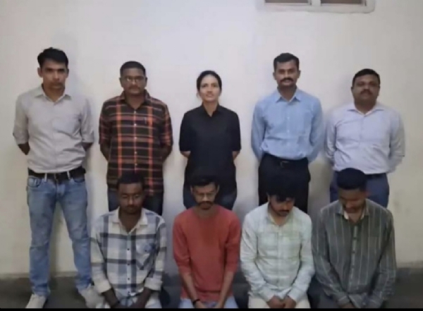 ડિજિટલ અરેસ્ટ ઠગાઈ કેસમાં ઝડપાયેલા આરોપીઓ.