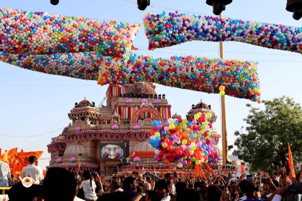 Grand celebration of Hanuman Jayanti in Salangpurdham