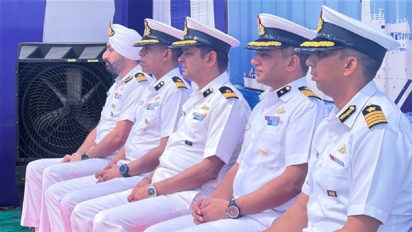 યુધ્ધ જહાજ શાર્યેને પોરબંદર કોસ્ટગાર્ડમાં પુનઃસ્થાપિત કરાયું.