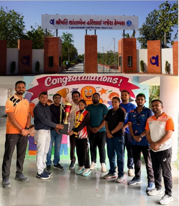 ગજેરા કેમ્પસ વિદ્યાસભાનો રાષ્ટ્રીય કક્ષાએ ડંકો: DLSS ખેલાડી નકુમ માર્ગીબેનની કાંસ્ય સિદ્ધિ
